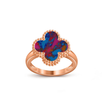 [LUCKY LOVE]CLOVER RING ROSE GOLD COLLECTION