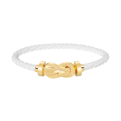 [LUCKY LOVE]CHANCE LARGE 8 FIGURE BUCKLE NO DIAMOND BRACELET GOLD