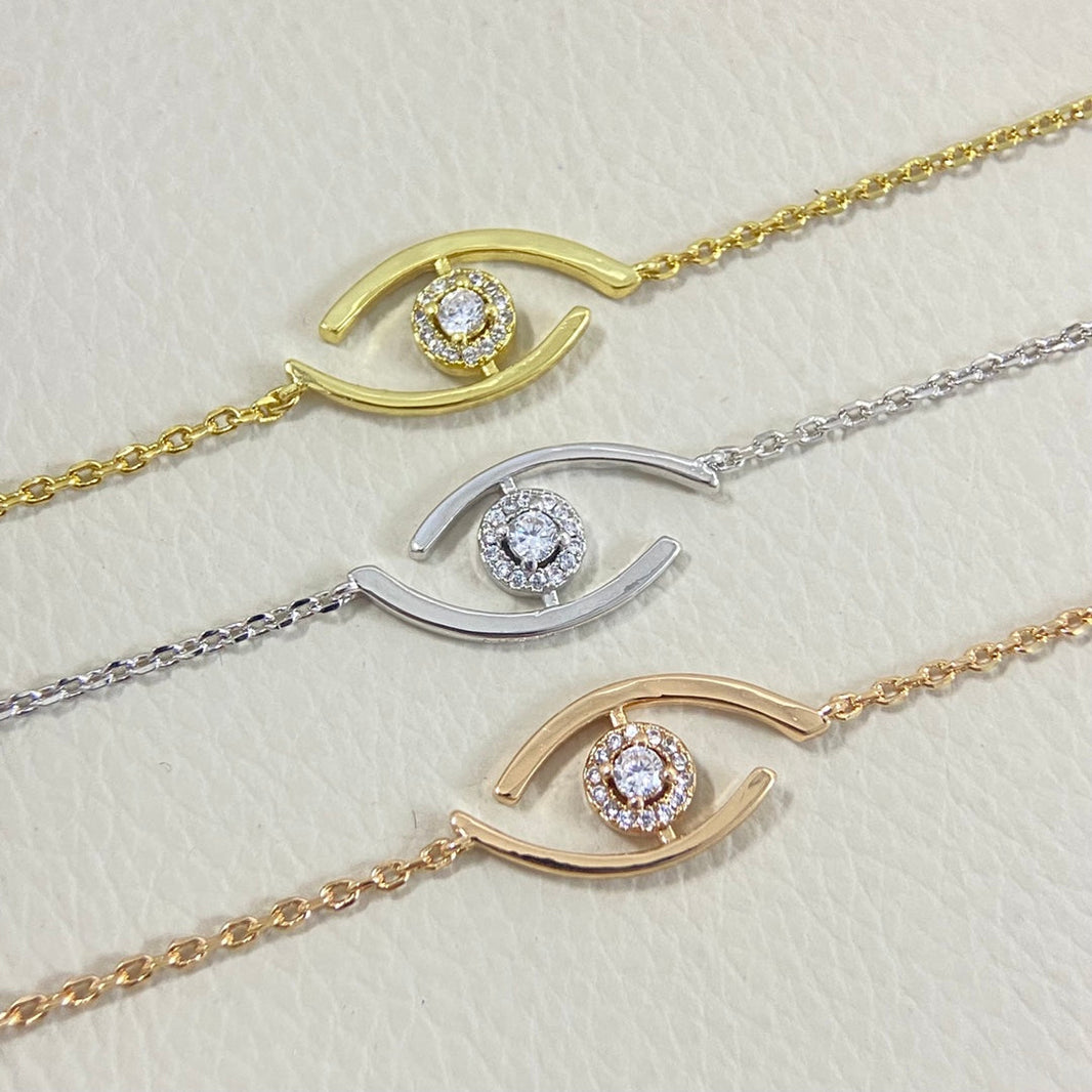 [LUCKY LOVE]Lucky Eye Pave-Set Diamond Bracelet