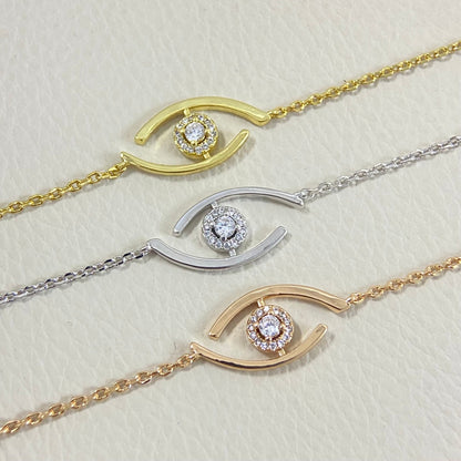 [LUCKY LOVE]Lucky Eye Pave-Set Diamond Bracelet