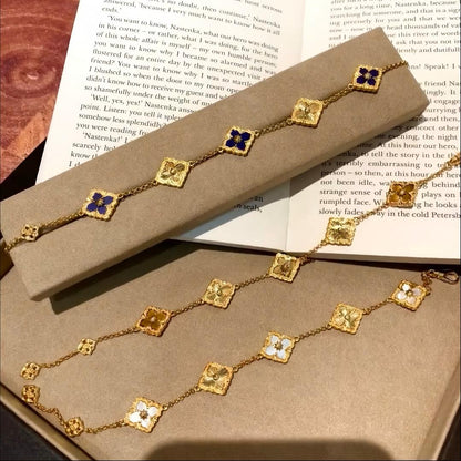 [LUCKY LOVE]OPERA 5 MOTIFS TULLE ENAMEL BRACELET