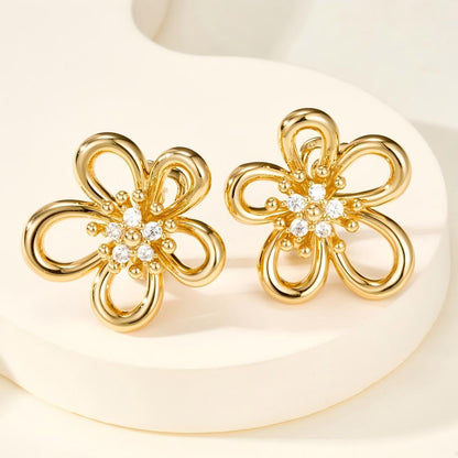 [LUCKY LOVE] FLOWERLACE EARRING 5 DIAMONDS