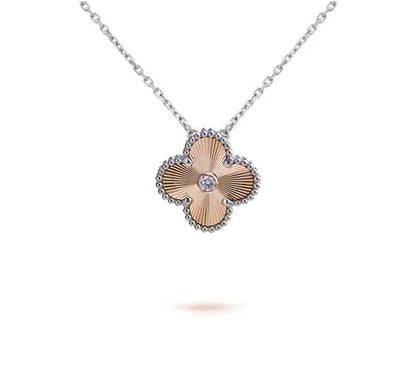 [LUCKY LOVE]CLOVER 15MM NECKLACE SILVER COLLECTION