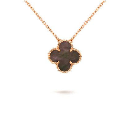 [LUCKY LOVE]CLOVER 15MM SINGLE FLOWER NECKLACE COLLECTION