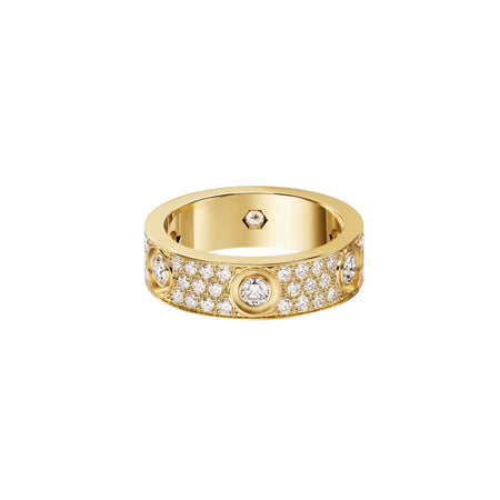 [LUCKY LOVE]LOVE 5.5MM FULL-PAVE 6-DIAMOND RING