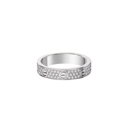 [LUCKY LOVE]LOVE RING 4.0MM DIAMOND PAVED