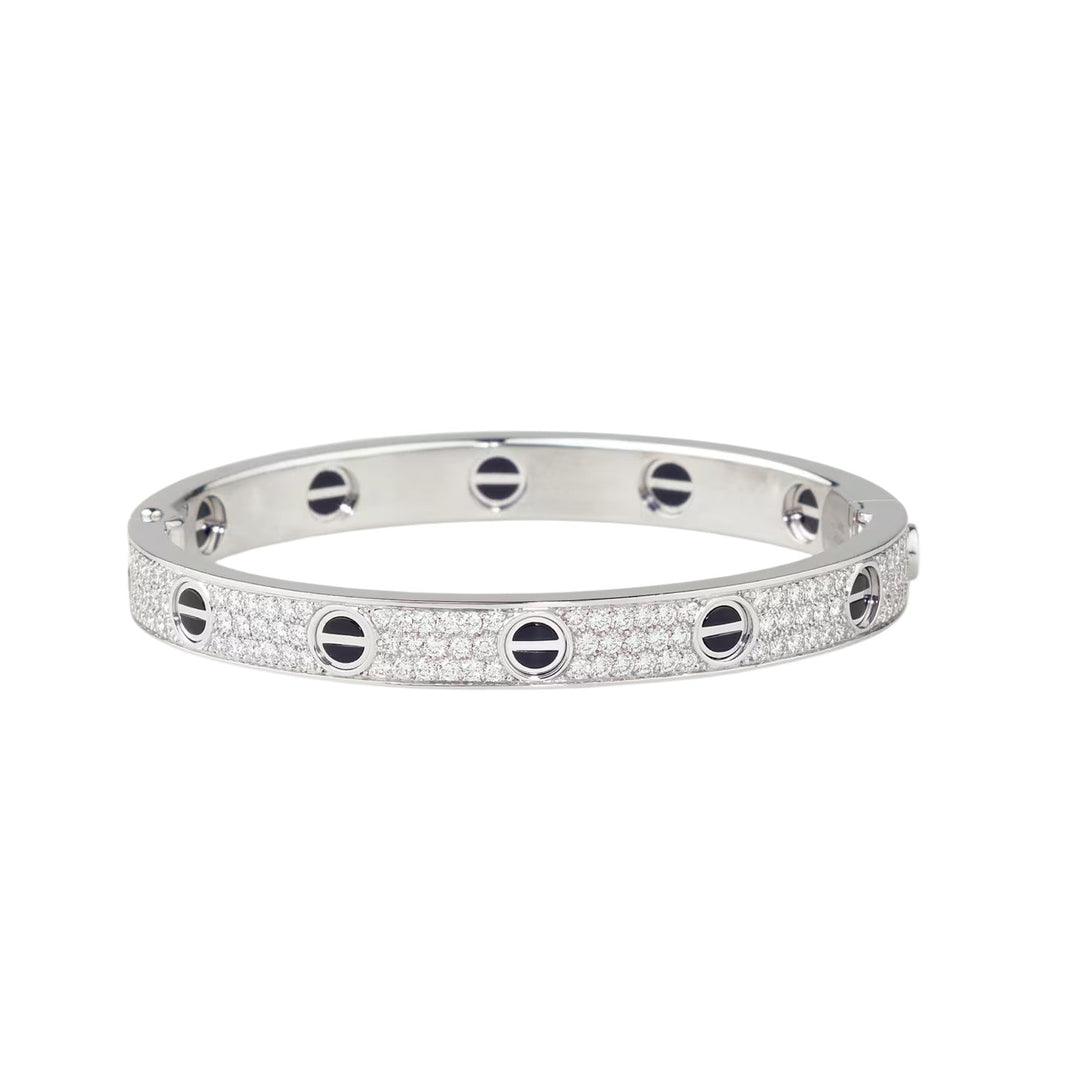 [LUCKY LOVE]LOVE BRACELET 6.1MM DIAMOND-PAVED CERAMIC