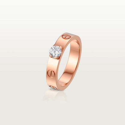 [LUCKY LOVE]LOVE RING 3.6MM 1 BIG DIAMOND