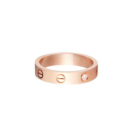 [LUCKY LOVE]LOVE 4MM 1 DIAMOND RING