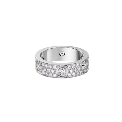 [LUCKY LOVE]LOVE 5.5MM FULL-PAVE 6-DIAMOND RING