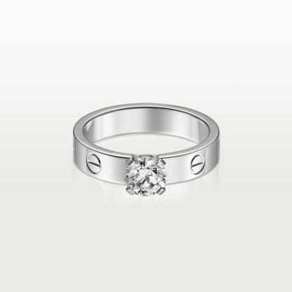 [LUCKY LOVE]LOVE RING 3.6MM 1 BIG DIAMOND