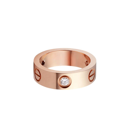[LUCKY LOVE]LOVE 5.5MM 3 DIAMOND RING