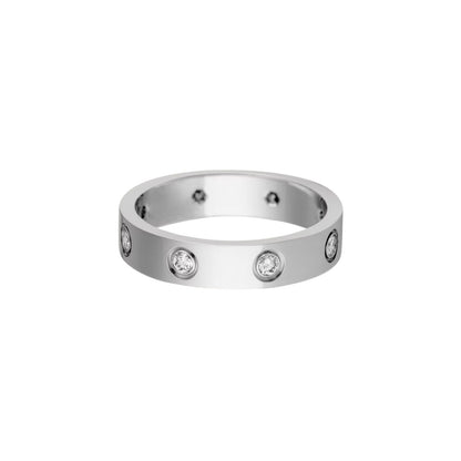 [LUCKY LOVE]LOVE 4MM 8 DIAMOND RING