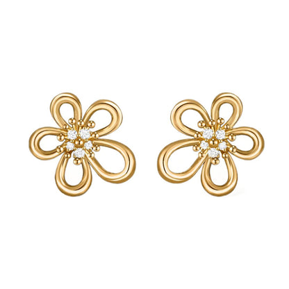 [LUCKY LOVE] FLOWERLACE EARRING 5 DIAMONDS
