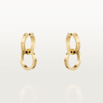 [LUCKY LOVE]LOVE 3.3MM DANGLE EARRINGS