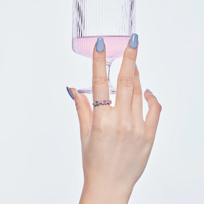 [LUCKY LOVE]Unique Colorful Emerald Cut Party Ring