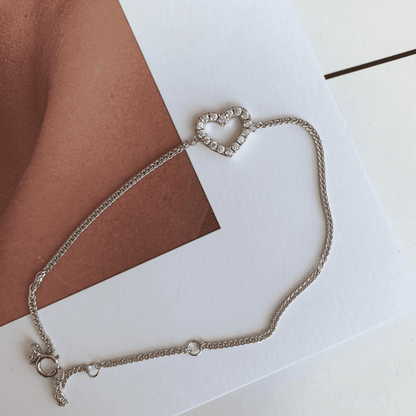 [LUCKY LOVE]Heart Shape Lover Bracelet
