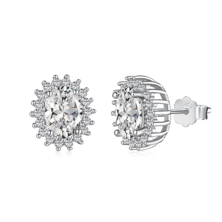 [LUCKY LOVE]Delicate Radiant Oval Cut Daily Earrings