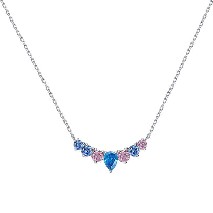 [LUCKY LOVE]Dainty Colorful Heart Necklace