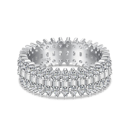 [LUCKY LOVE]Ornate Colorful Radiant Cut Daily Ring