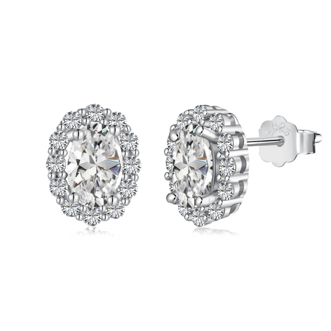 [LUCKY LOVE]Delicate Unique Oval Cut Daily Earrings