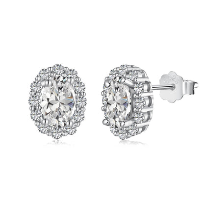[LUCKY LOVE]Delicate Unique Oval Cut Daily Earrings