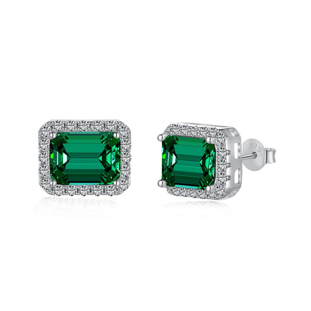 [LUCKY LOVE]Luxurious Dainty Emerald Cut Banquet Earrings