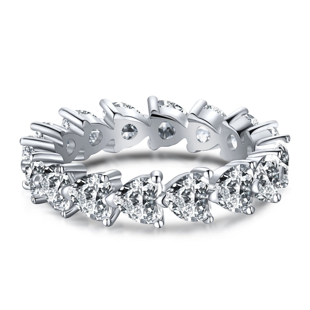[LUCKY LOVE]0.25 Carat Radiant Romance Heart Cut Lover Ring
