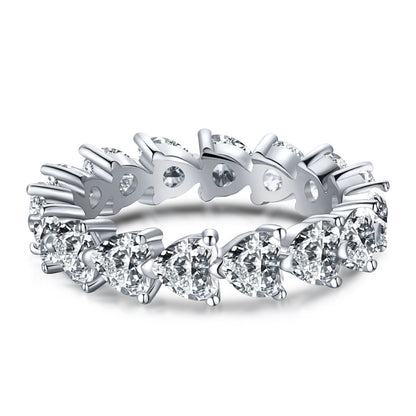 [LUCKY LOVE]0.25 Carat Radiant Romance Heart Cut Lover Ring