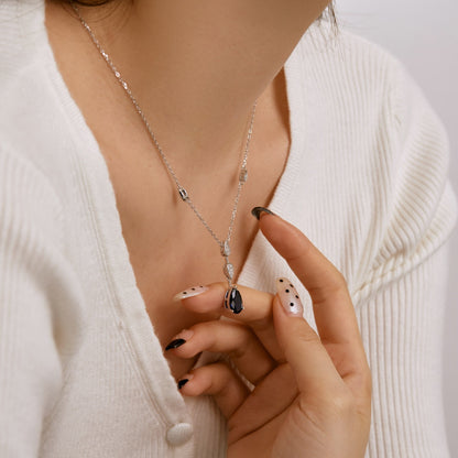 [LUCKY LOVE]Dazzling Pear Cut Necklace
