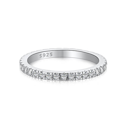 [LUCKY LOVE]Delicate Sparkling Round Cut Daily Ring