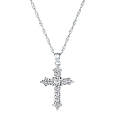 [LUCKY LOVE]Delicate Cross Shape Necklace