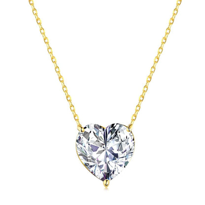 [LUCKY LOVE]6.0 carat Radiant Heart Shape Necklace