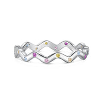 [LUCKY LOVE]Ornate Vibrant Round Cut Daily Ring