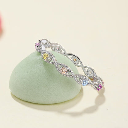 [LUCKY LOVE]Elegant Energetic Round Cut Daily Ring