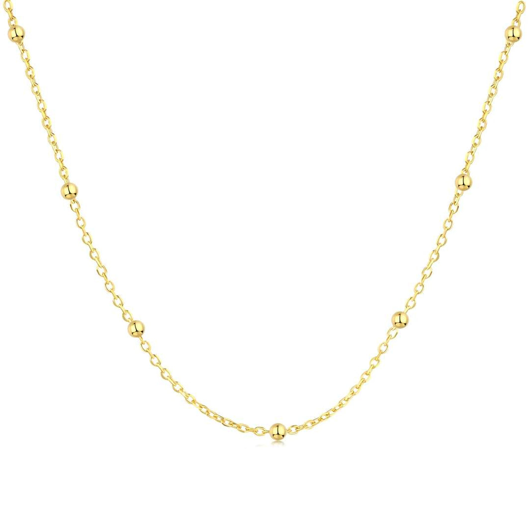 [LUCKY LOVE]Small Bead Clavicle Chain Simple Necklace