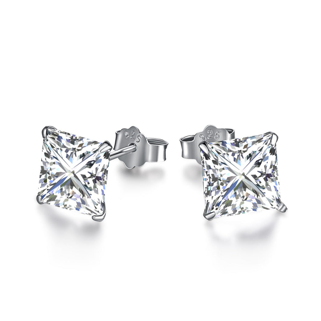 [LUCKY LOVE]Ornate Square Shape Earrings