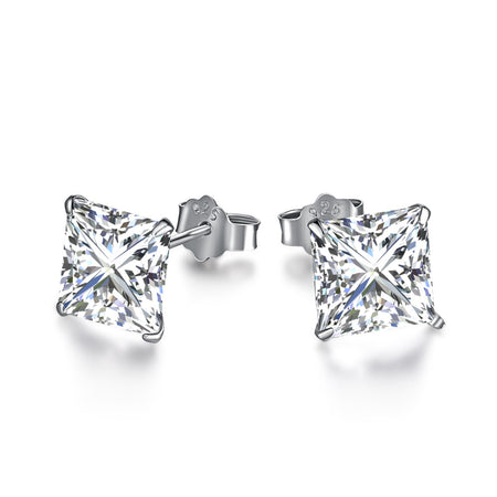 [LUCKY LOVE]Ornate Square Shape Earrings