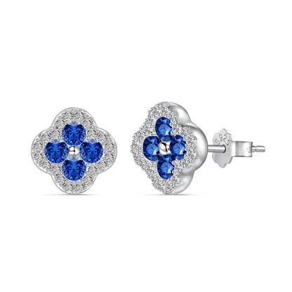 [LUCKY LOVE]Four-Leaf Clover Flower Shaped Earrings