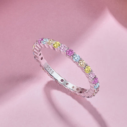 [LUCKY LOVE]Elegant Vivid Round Cut Daily Ring