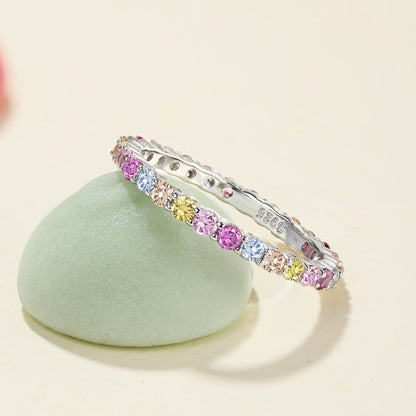 [LUCKY LOVE]Elegant Vivid Round Cut Daily Ring