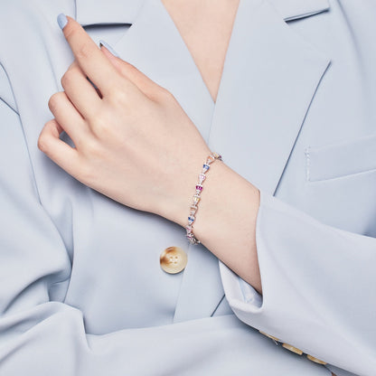 [LUCKY LOVE]Radiant Water Drop Shape Daily Bracelet