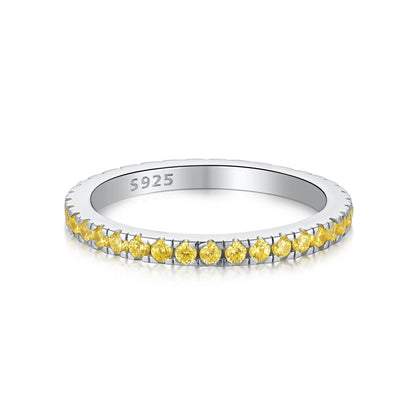 [LUCKY LOVE]Delicate Sparkling Round Cut Daily Ring