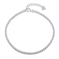 [LUCKY LOVE]Radiant Shinning Princess Cut Tennis Bracelet