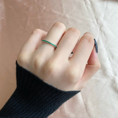 [LUCKY LOVE]Delicate Sparkling Round Cut Daily Ring