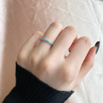 [LUCKY LOVE]Delicate Sparkling Round Cut Daily Ring
