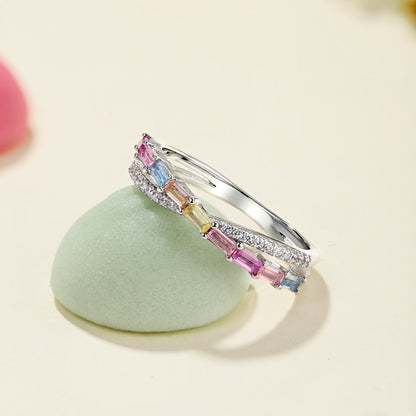 [LUCKY LOVE]Energetic Elegant Radiant Cut Party Ring