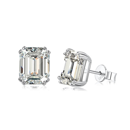 [LUCKY LOVE]Dazzling Square Shape Earrings