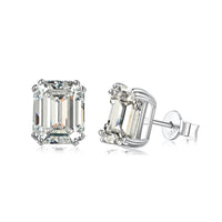 [LUCKY LOVE]Dazzling Square Shape Earrings