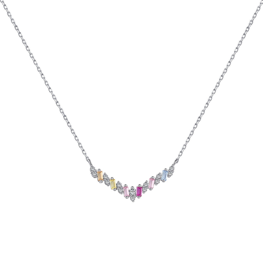 [LUCKY LOVE]Dazzling Rainbow Necklace